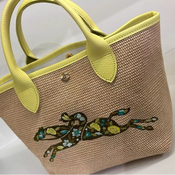 💛NWT & HTF‼️ Longchamp Appliquéd La Panier Pliage Two-way Bag✨Price is Firm✨ - Picture 7 of 8